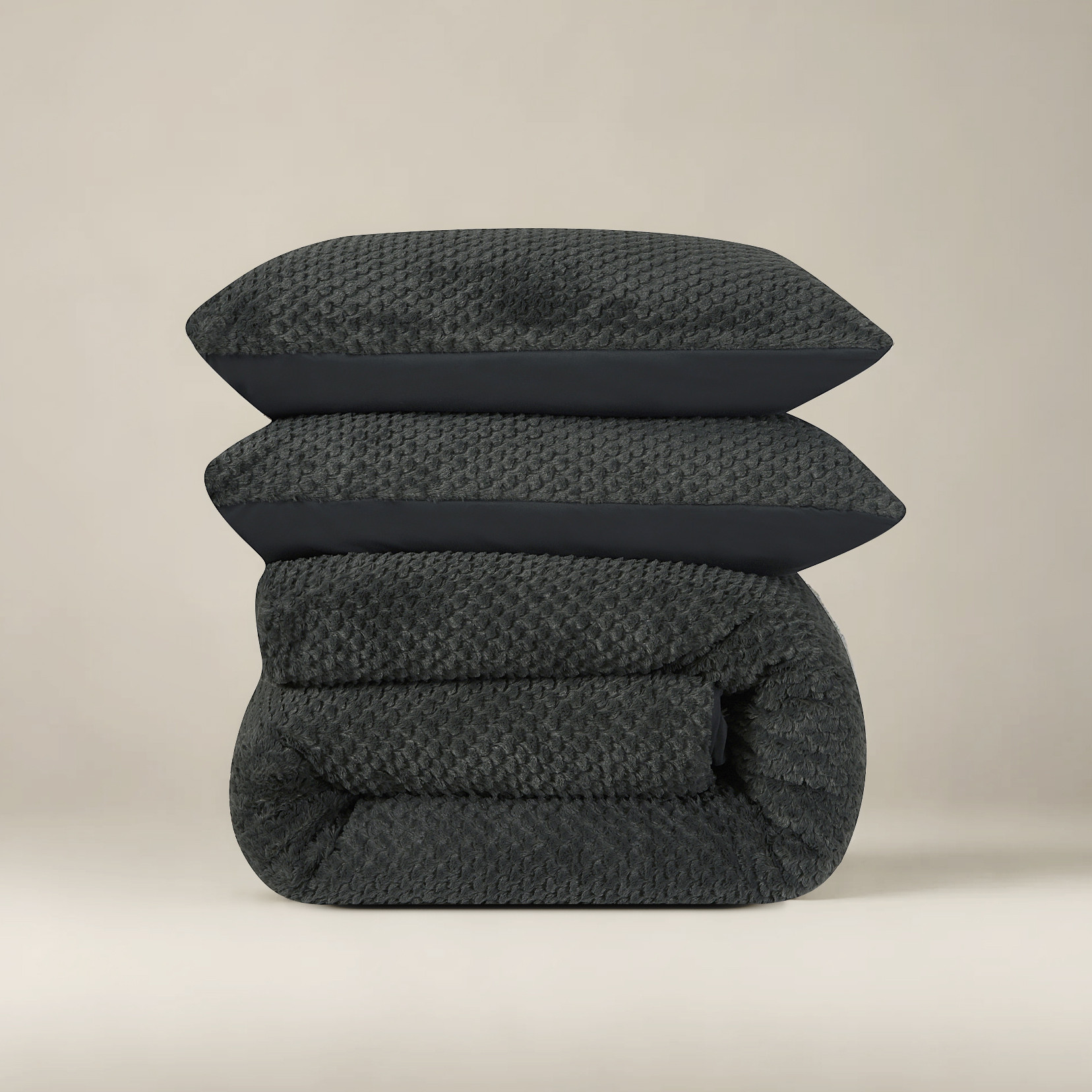 Fur Teddy Antraciet 140 x 200/220 - Afbeelding 5