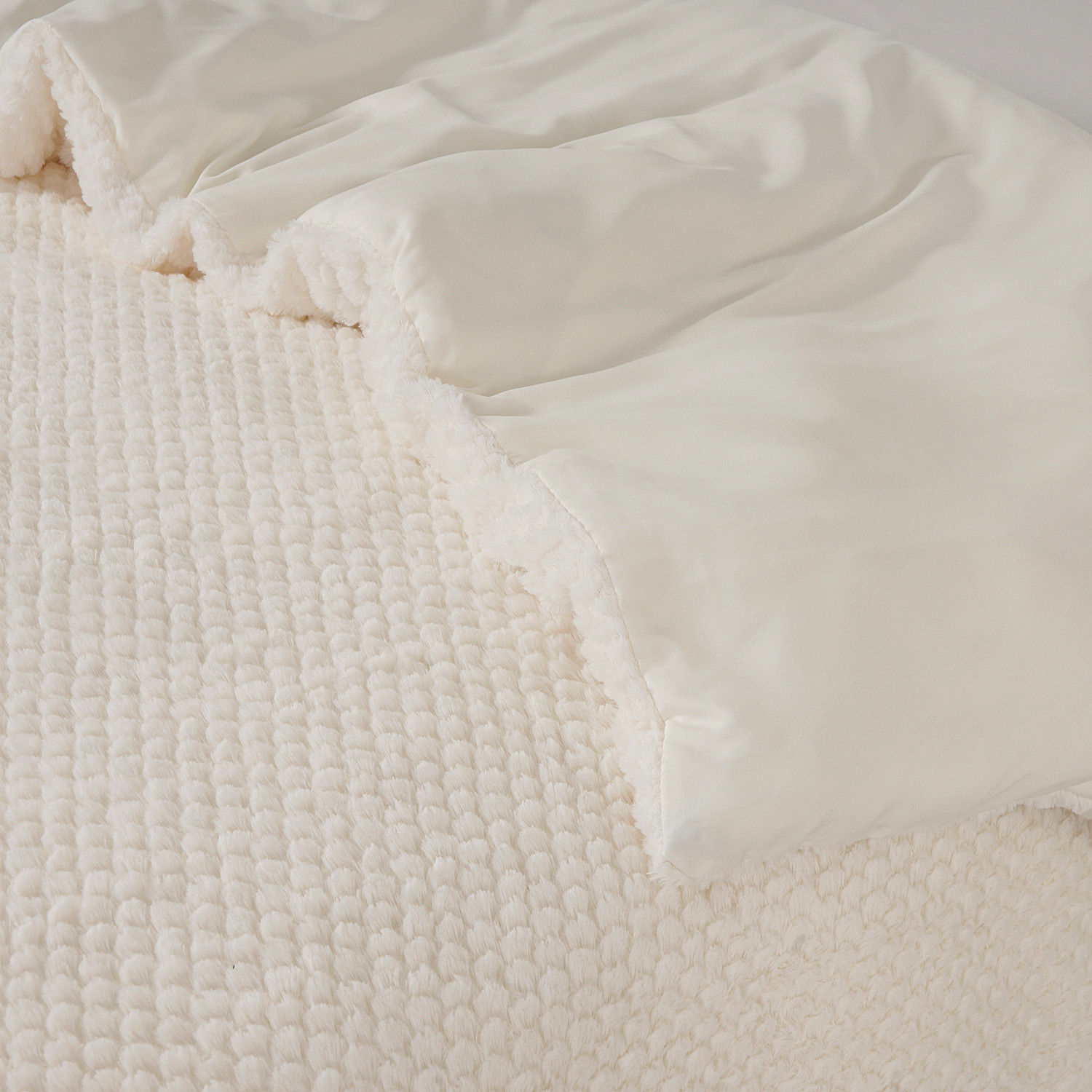 Fur Teddy Beige 140 x 200/220 - Afbeelding 2