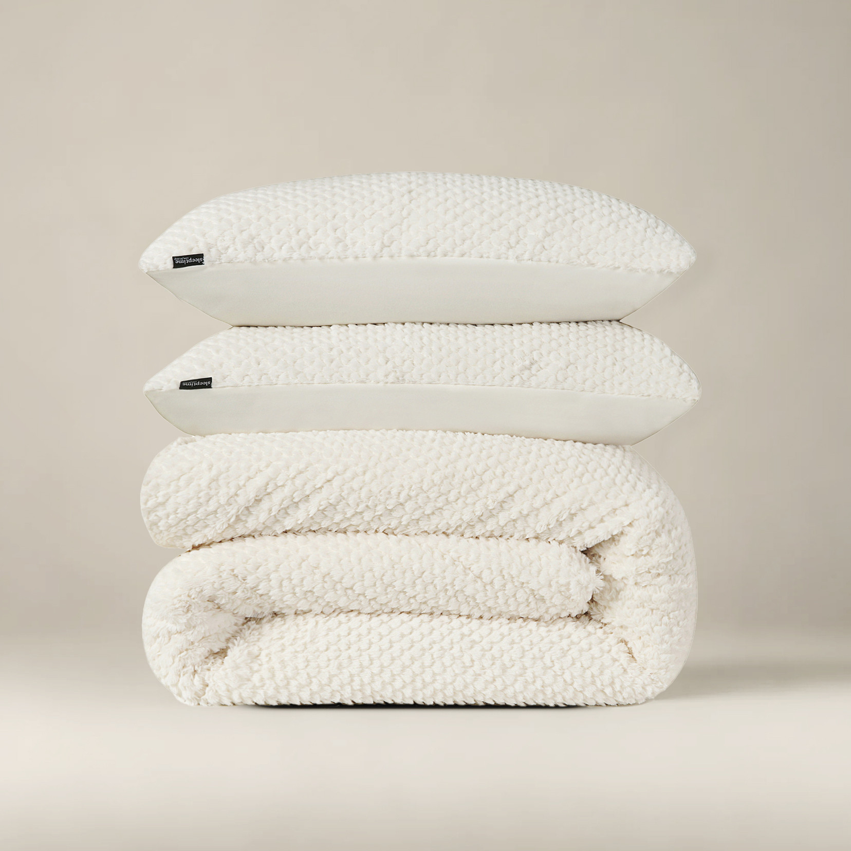 Fur Teddy Beige 140 x 200/220 - Afbeelding 5