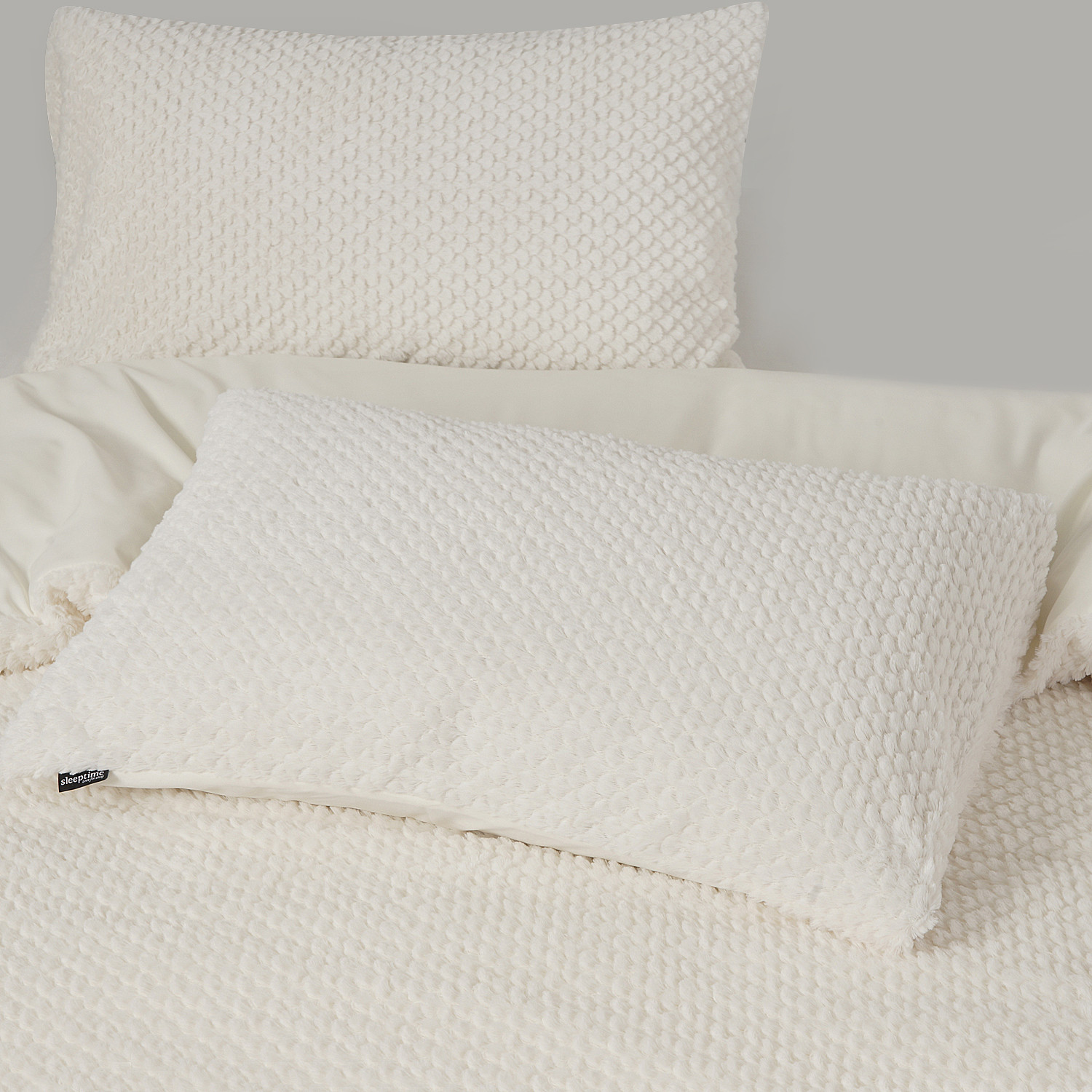 Fur Teddy Beige 200 x 200/220 - Afbeelding 4