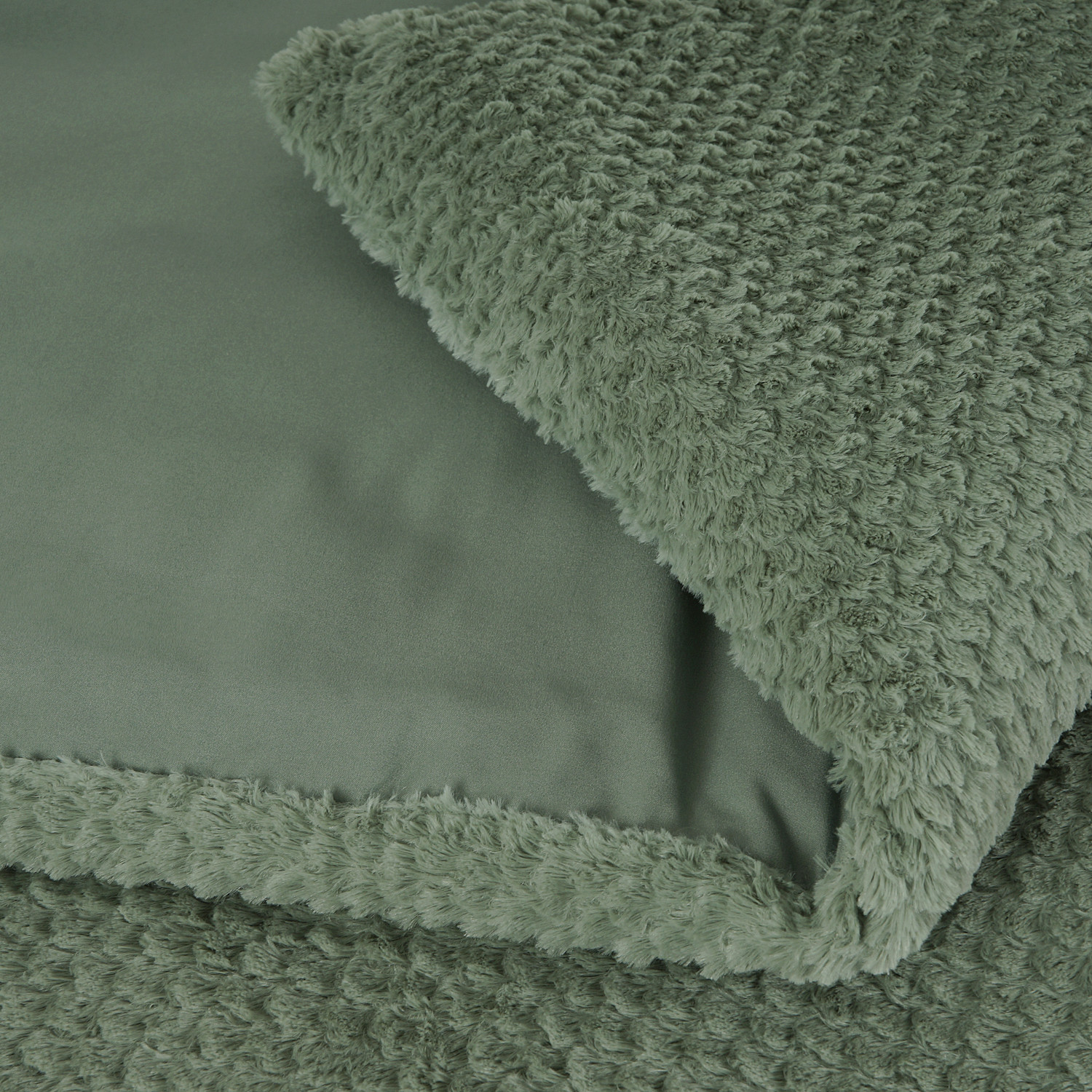 Fur Teddy Groen 240 x 200/220 - Afbeelding 3