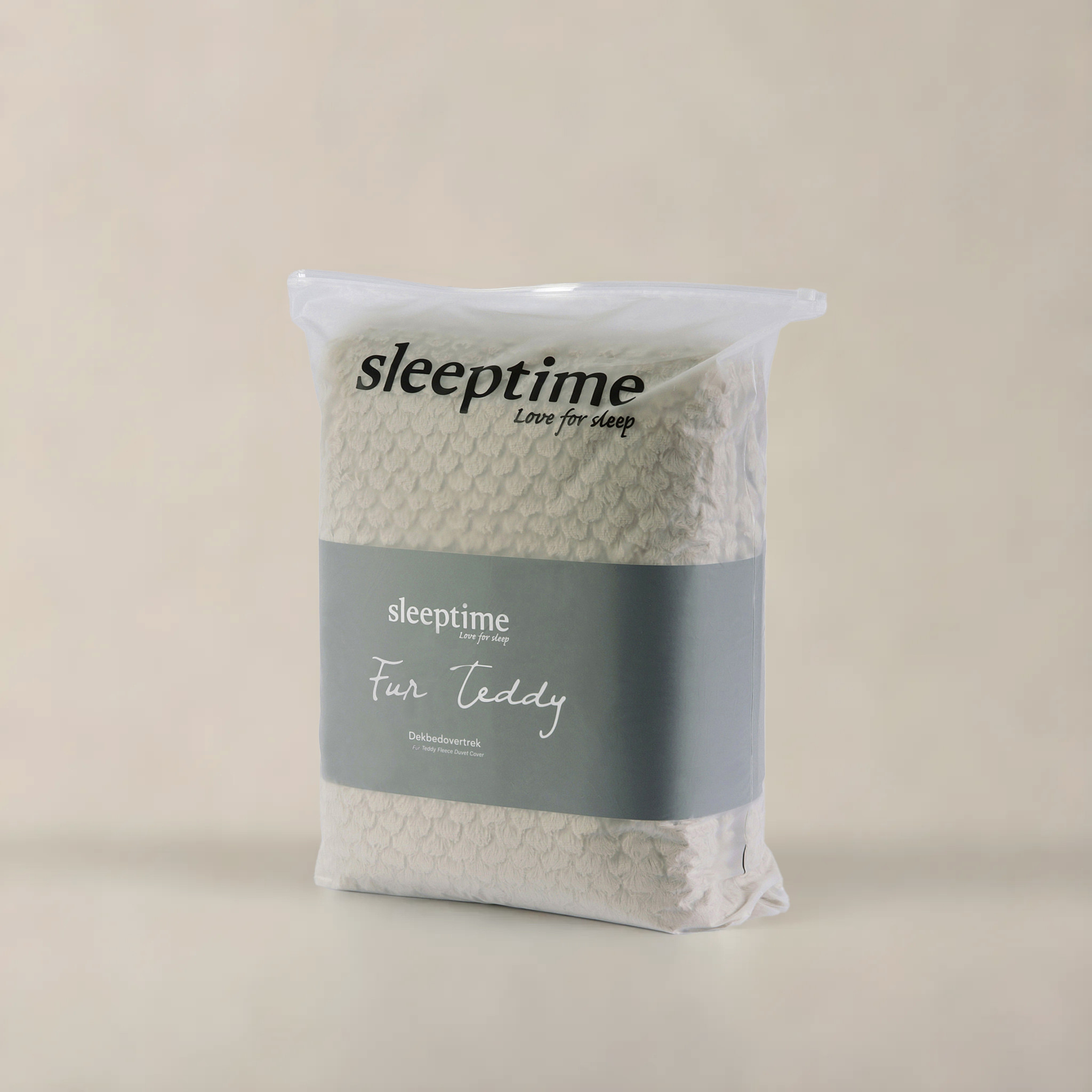 Fur Teddy Taupe 240 x 200/220 - Afbeelding 5