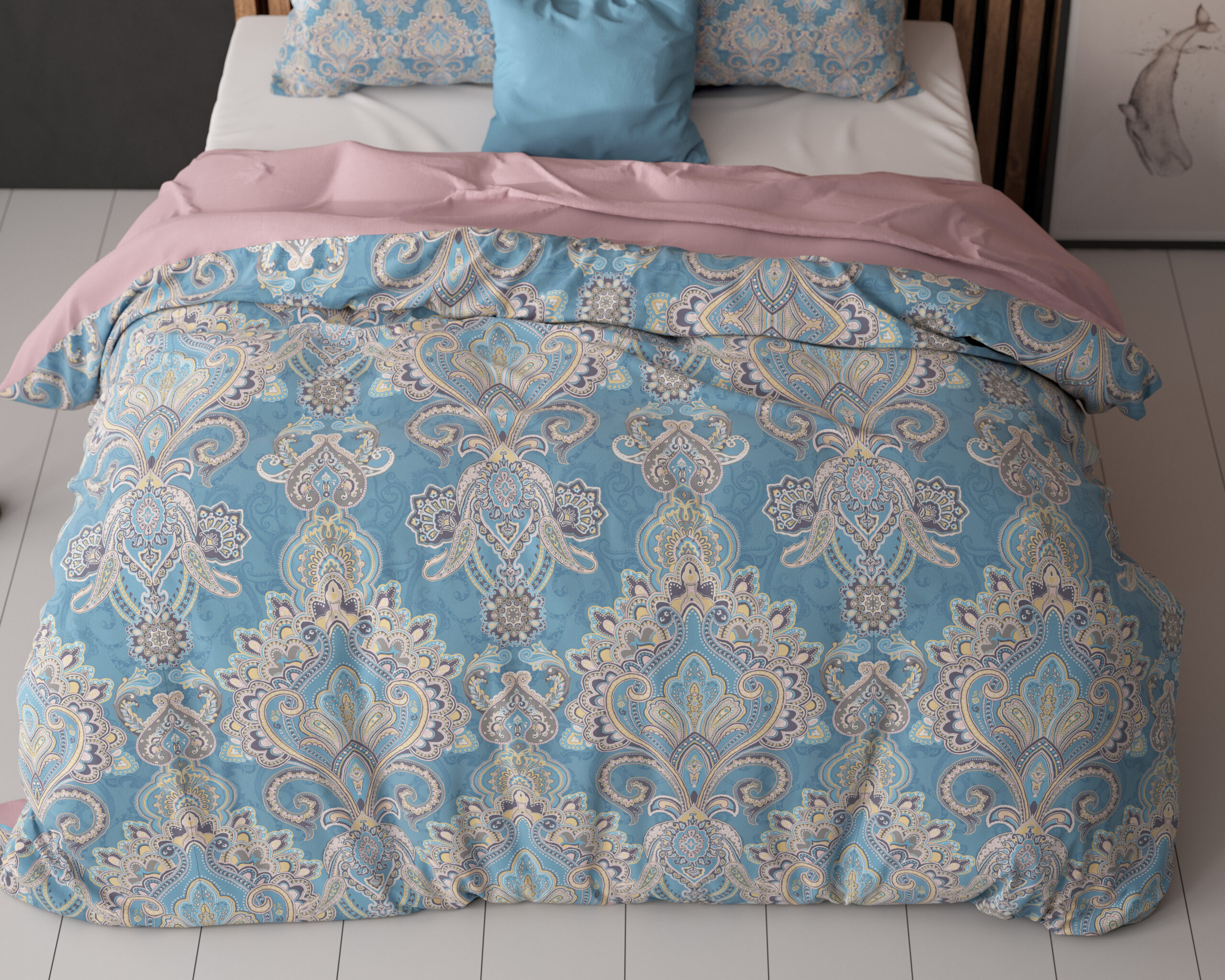 Giselle Blauw 140 x 200/220 - Afbeelding 5