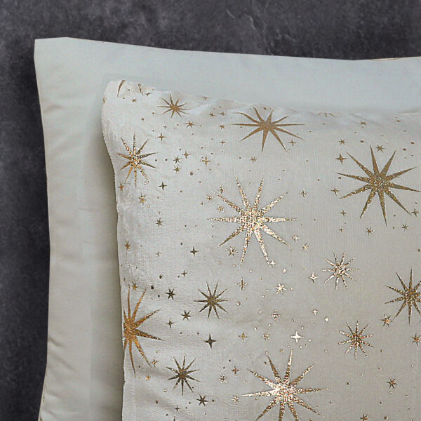 Glamour Flanel Stars Foil Creme 140 x 200/220 - Afbeelding 4