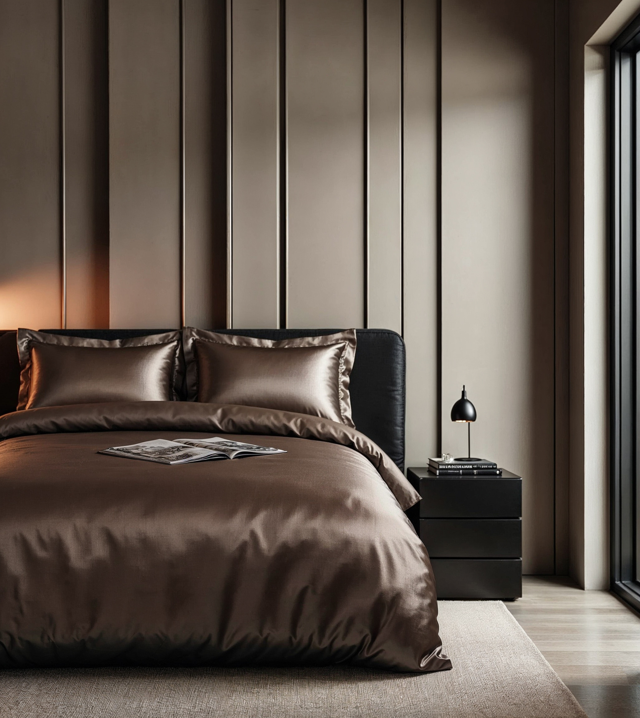 Glossy Bruin 140 x 220 - Afbeelding 4