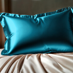 Glossy Petrol Kussensloop 60 x 70