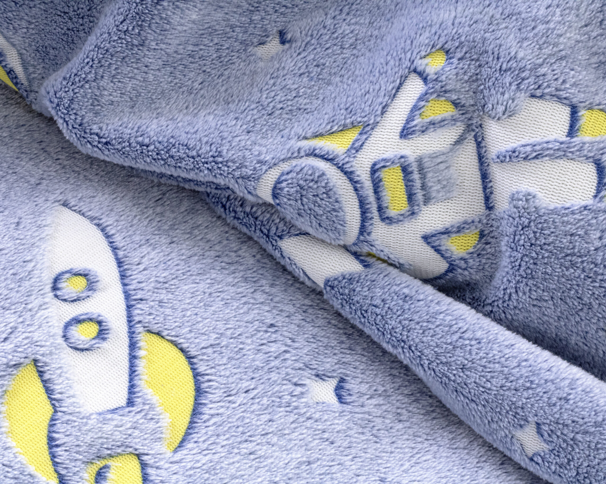 Glow in the dark Space Blauw 135 x 200 - Afbeelding 5