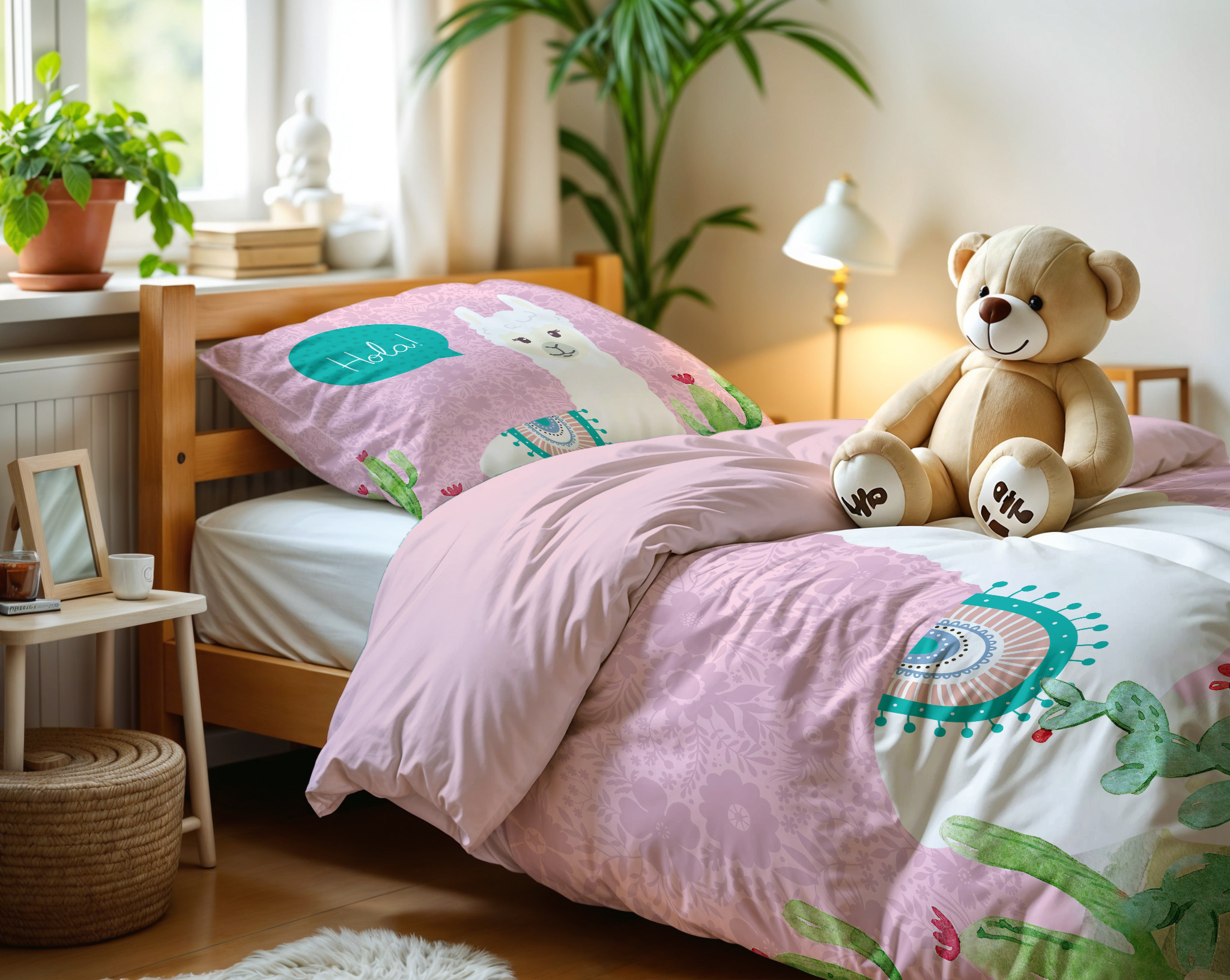 Hola lama Roze 140 x 200/220 - Afbeelding 4