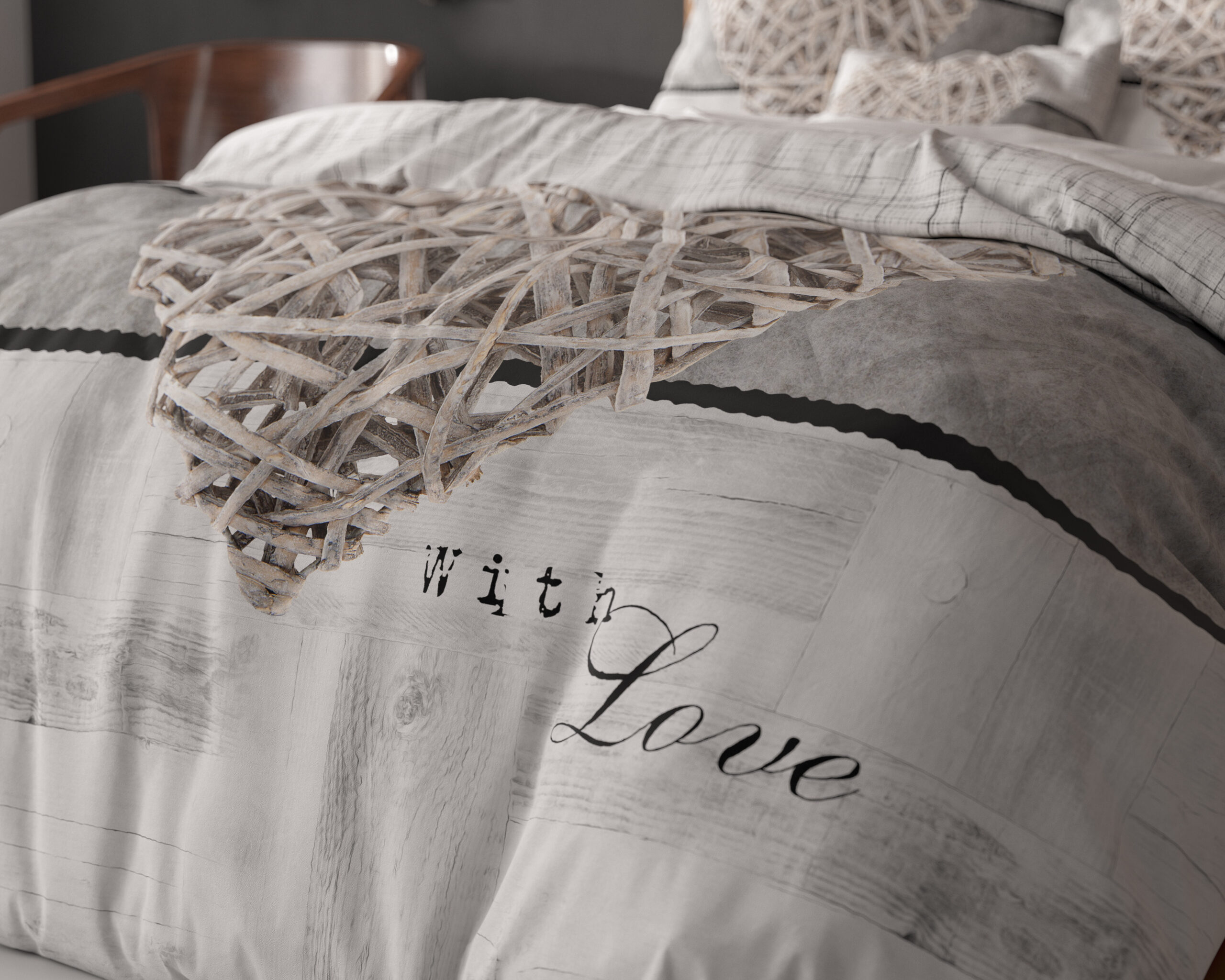 Home is heart Wit 140 x 200/220 - Afbeelding 5