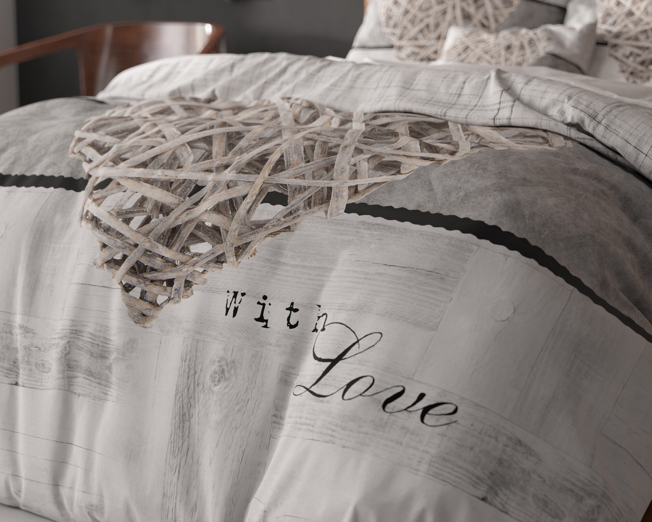 Home is heart Wit 200 x 200/220 - Afbeelding 4