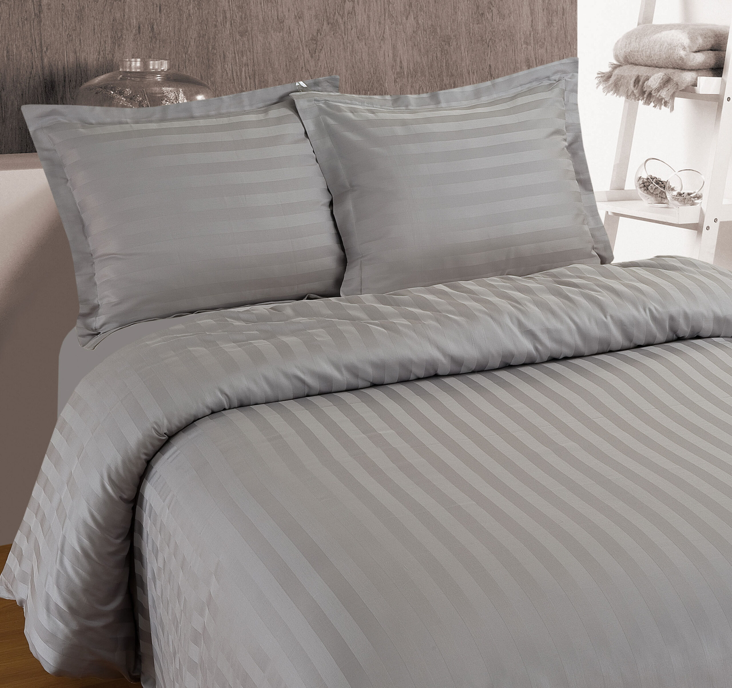 Hotel Stripe Grijs 200 x 200/260