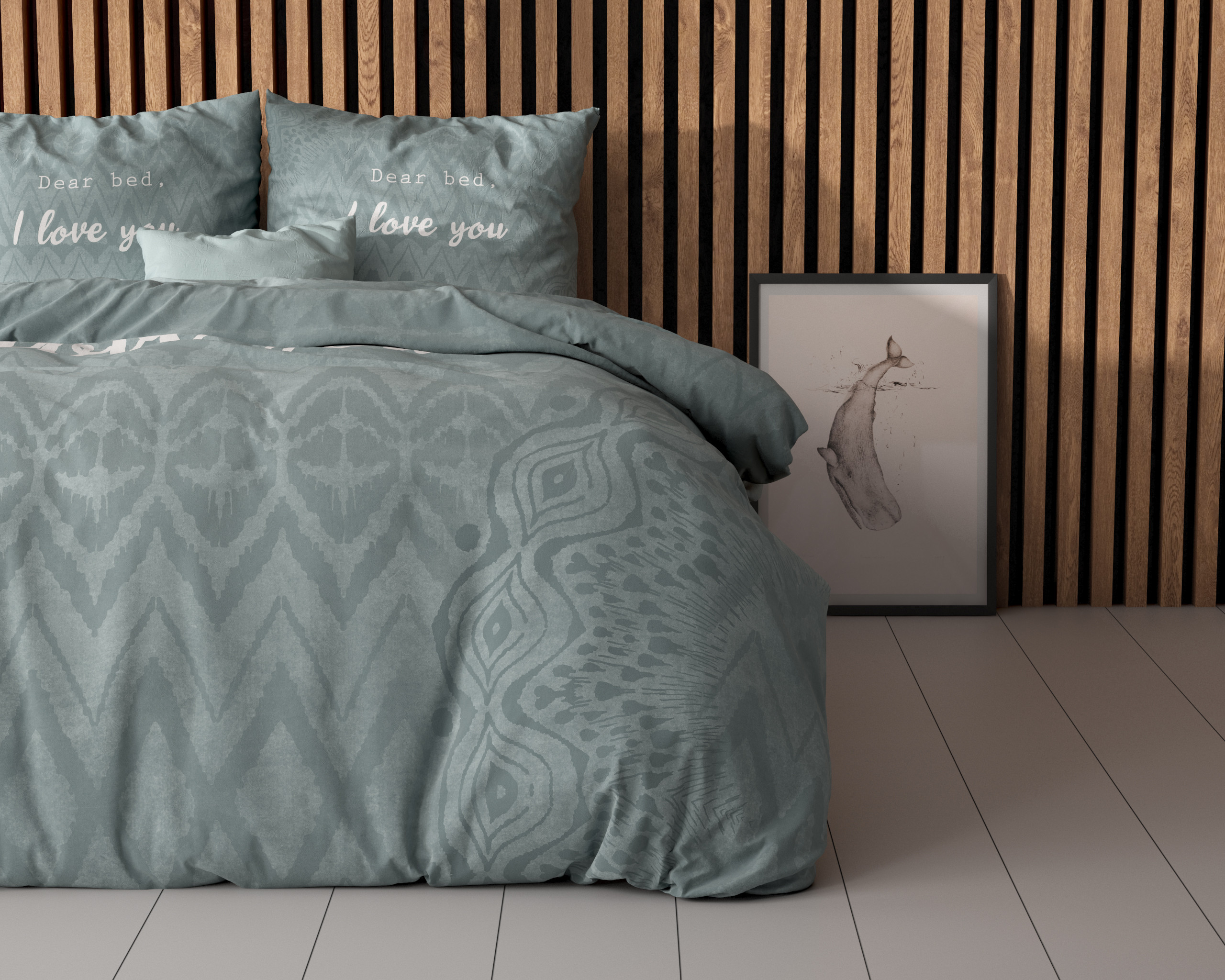 I Love Bed Groen 200 x 200/220 - Afbeelding 3