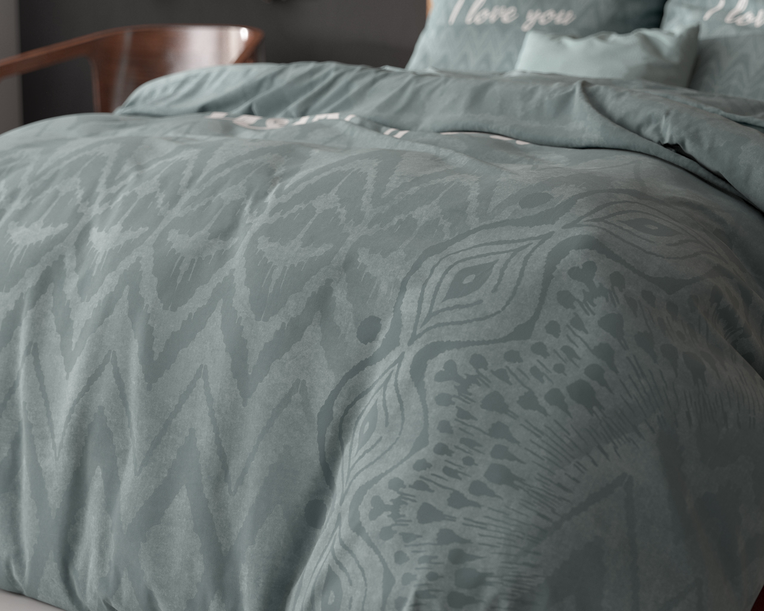 I Love Bed Groen 200 x 200/220 - Afbeelding 4