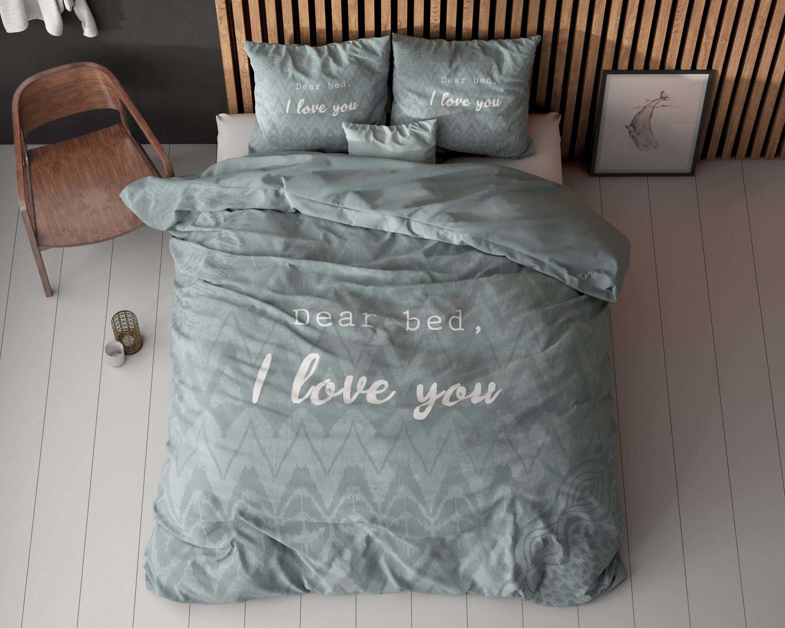 I Love Bed Groen 240 x 200/220 - Afbeelding 2