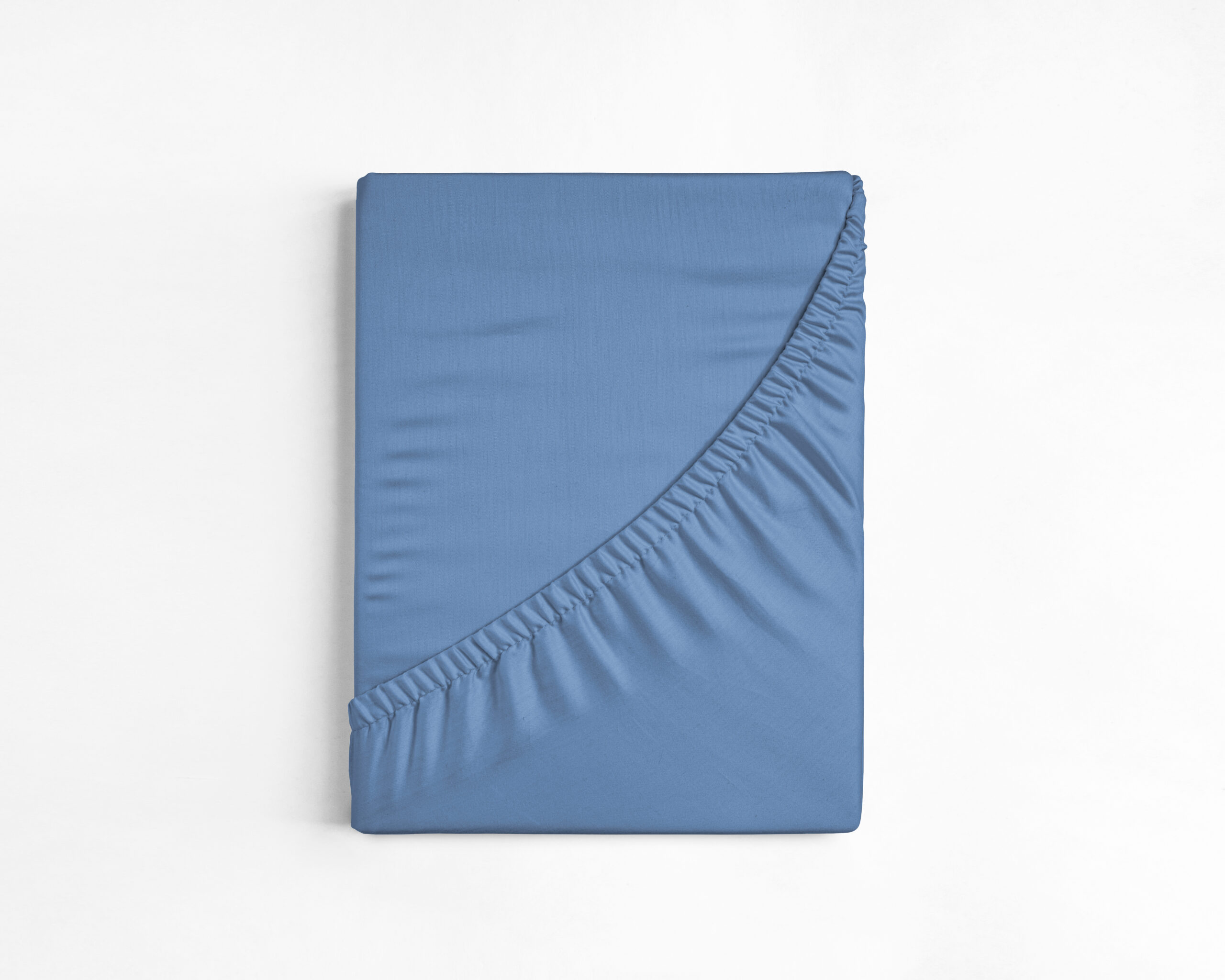 Katoenen Hoeslaken Blauw 160 x 220