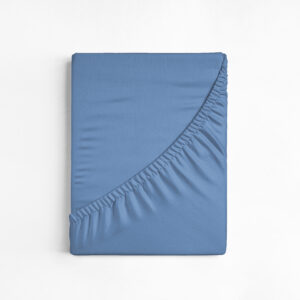 Katoenen Hoeslaken Blauw 180 x 220