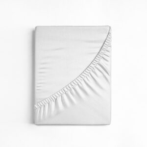 Katoenen Hoeslaken Wit 180 x 220