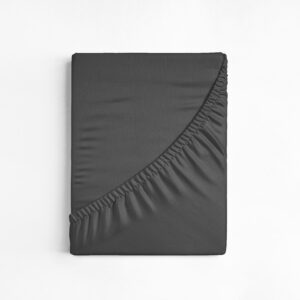 Katoenen Topper Hoeslaken Antraciet 180 x 220