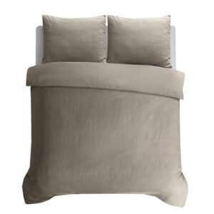 Leaves 3D Taupe/Grijs 200 x 200/220