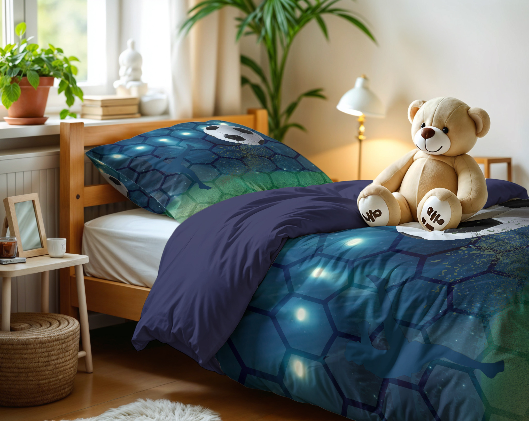 Live football Blauw 140 x 200/220 - Afbeelding 4