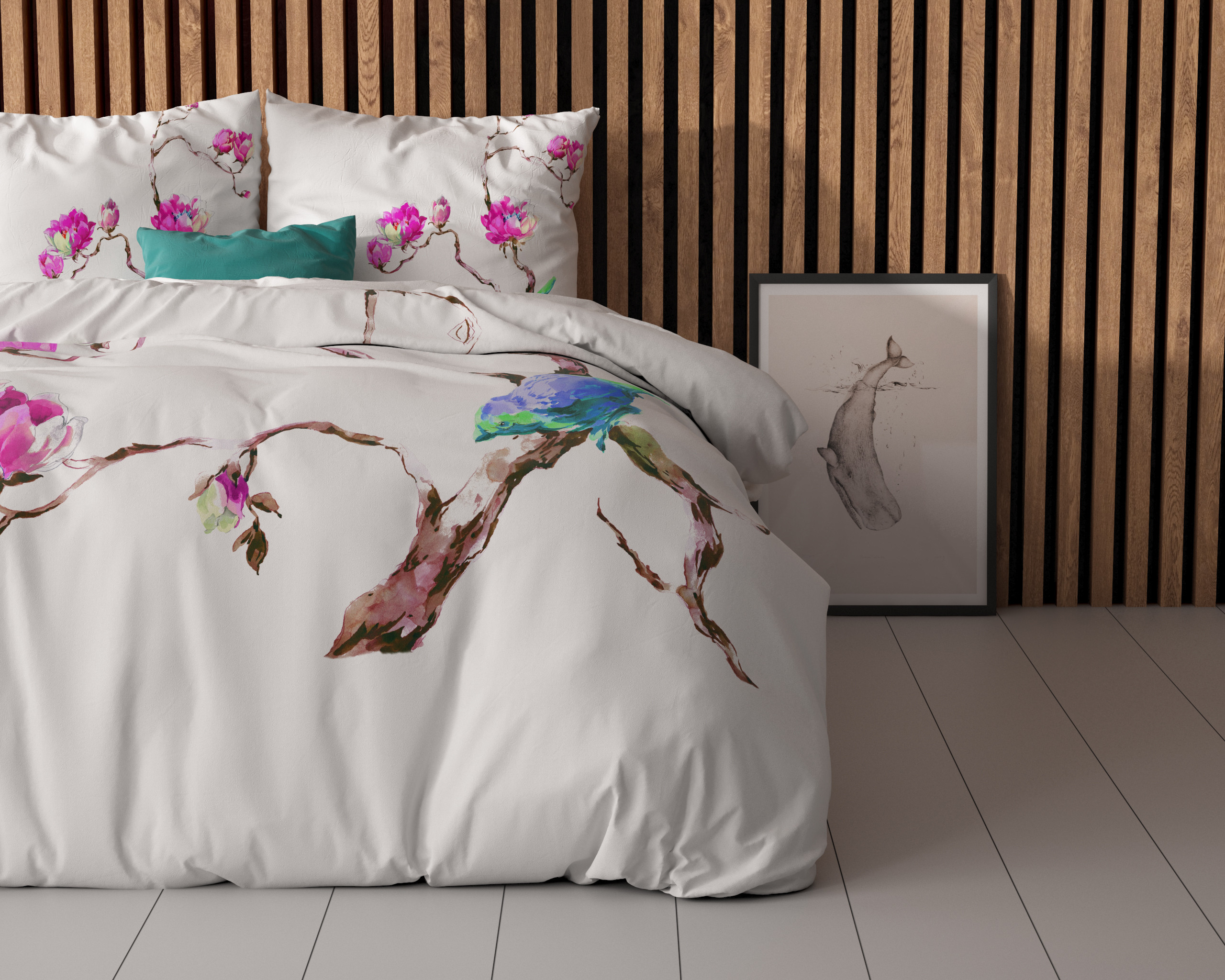 Magnolias Wit 140 x 200/220 - Afbeelding 3