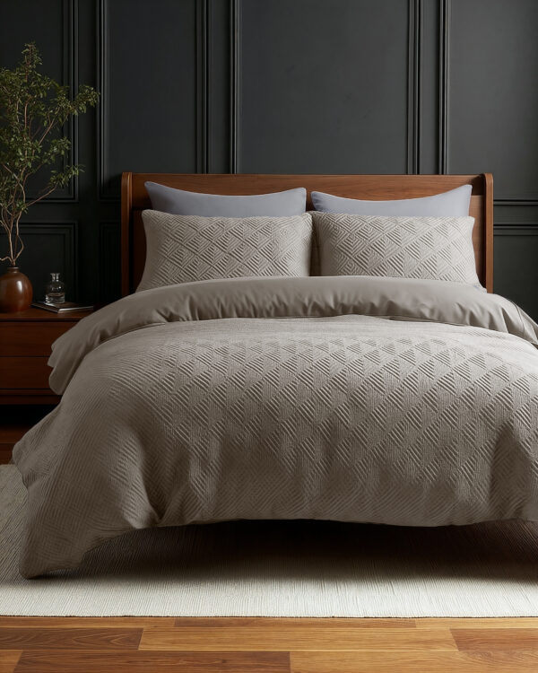 Milano 3D Taupe/Grijs 200 x 200/220 - Afbeelding 2