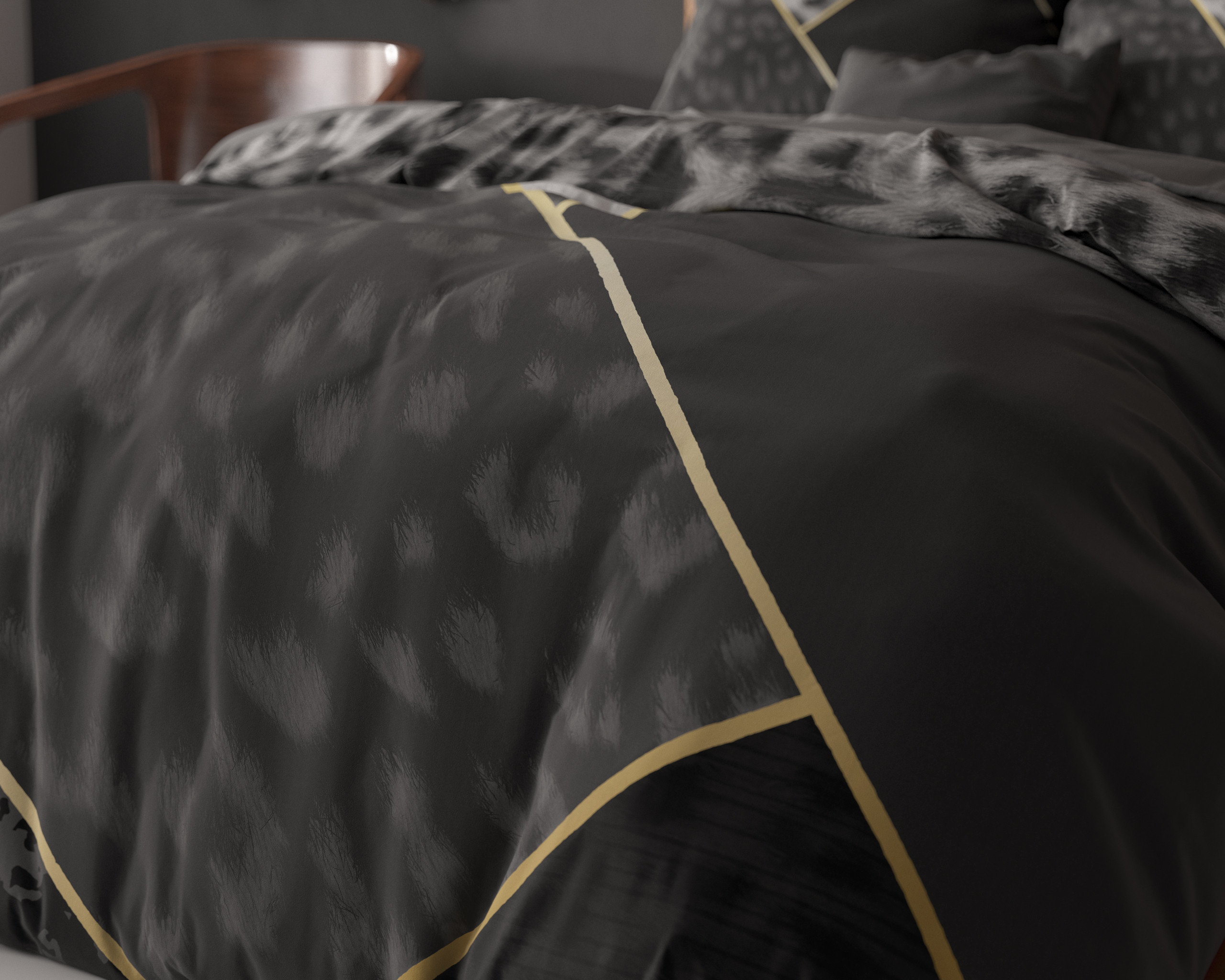 Panther Vibe Antraciet 135 x 200/220 - Afbeelding 4