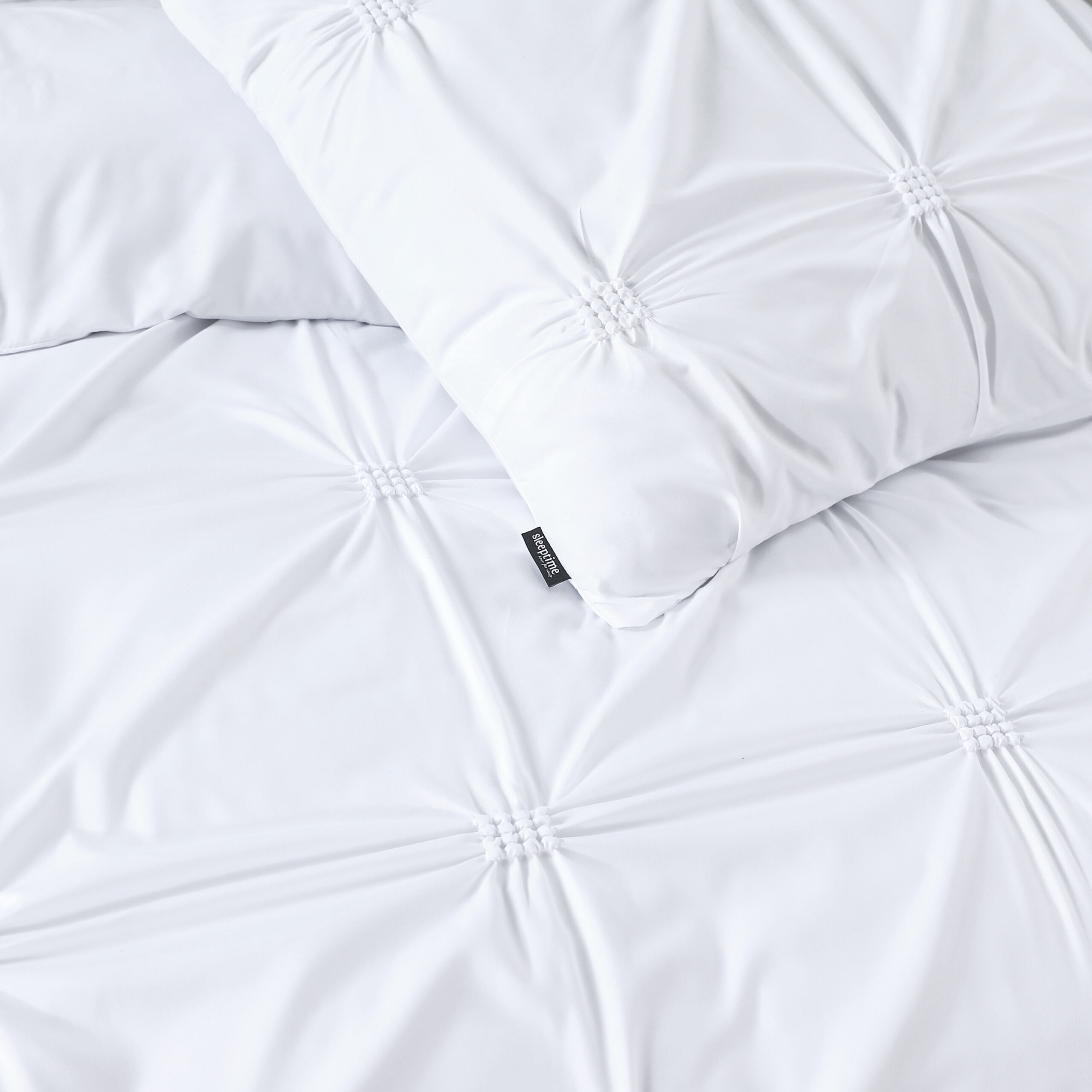 Punch pintuck Wit 200 x 200/220 - Afbeelding 4