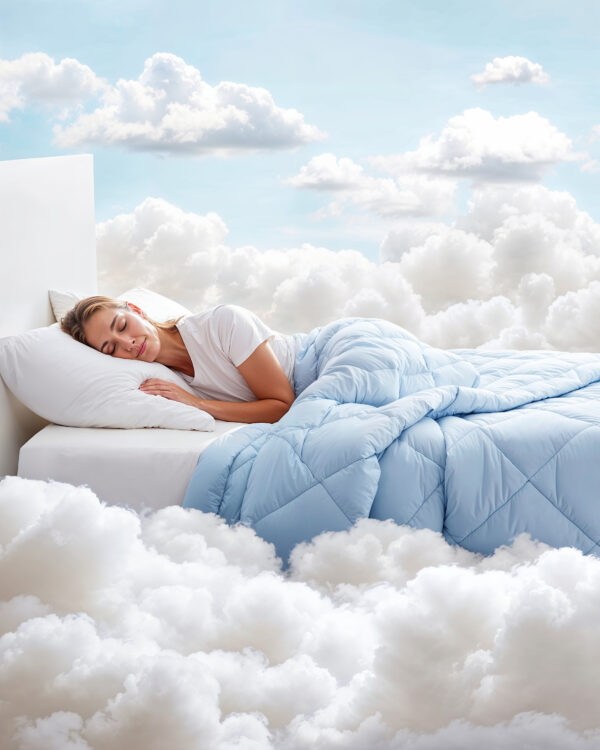 Qmax dekbed Blauw 140 x 200 - Afbeelding 2