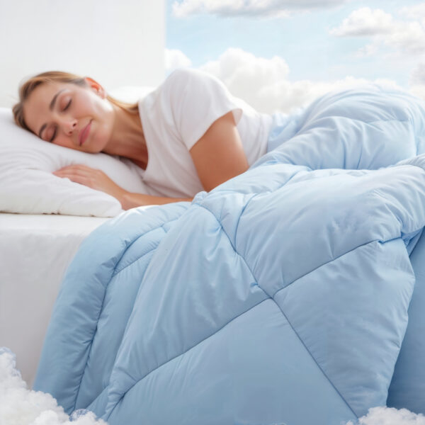 Qmax dekbed Blauw 140 x 200 - Afbeelding 3