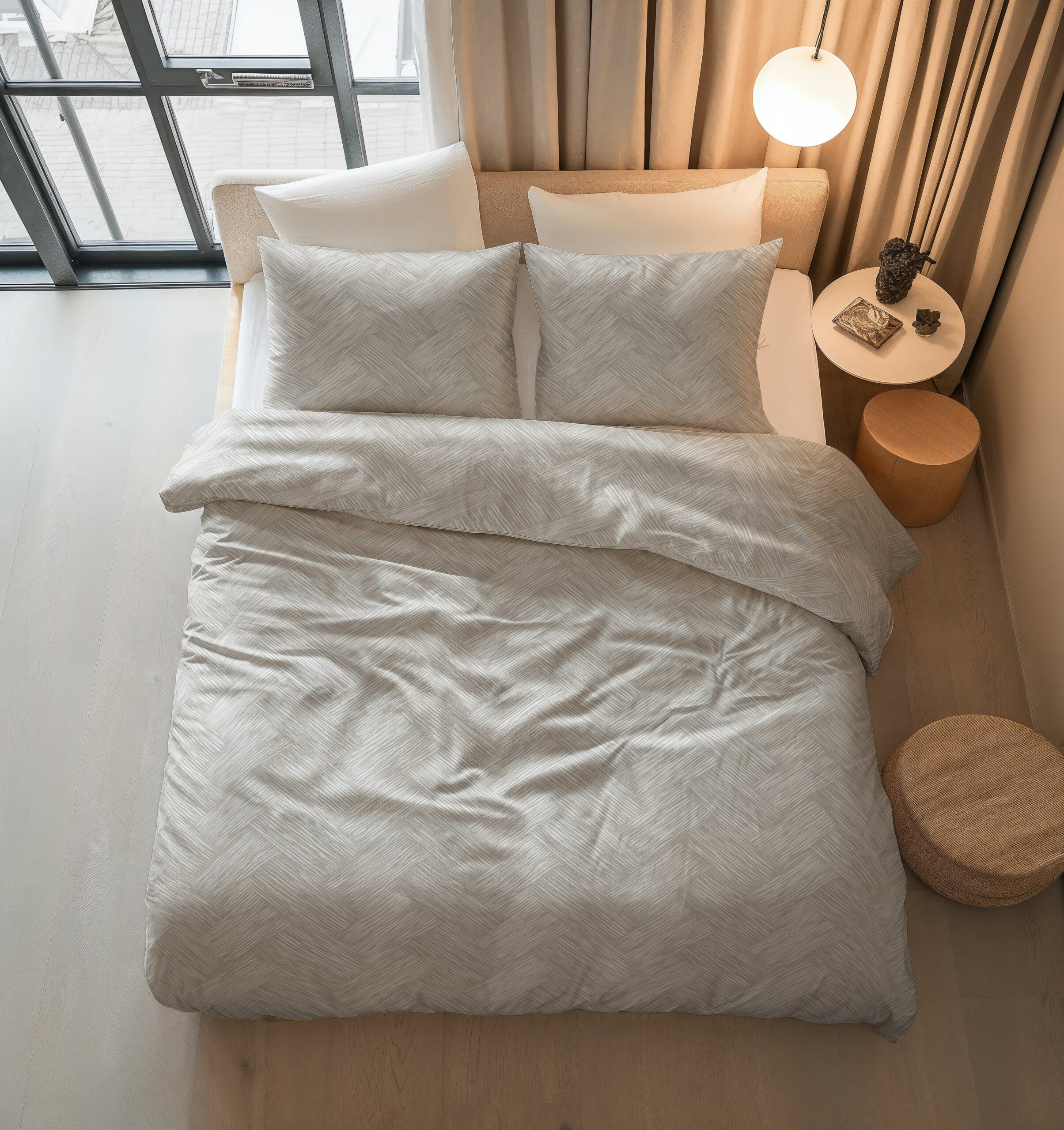 Rattan Zilvergrijs 200 x 200/220 - Afbeelding 4