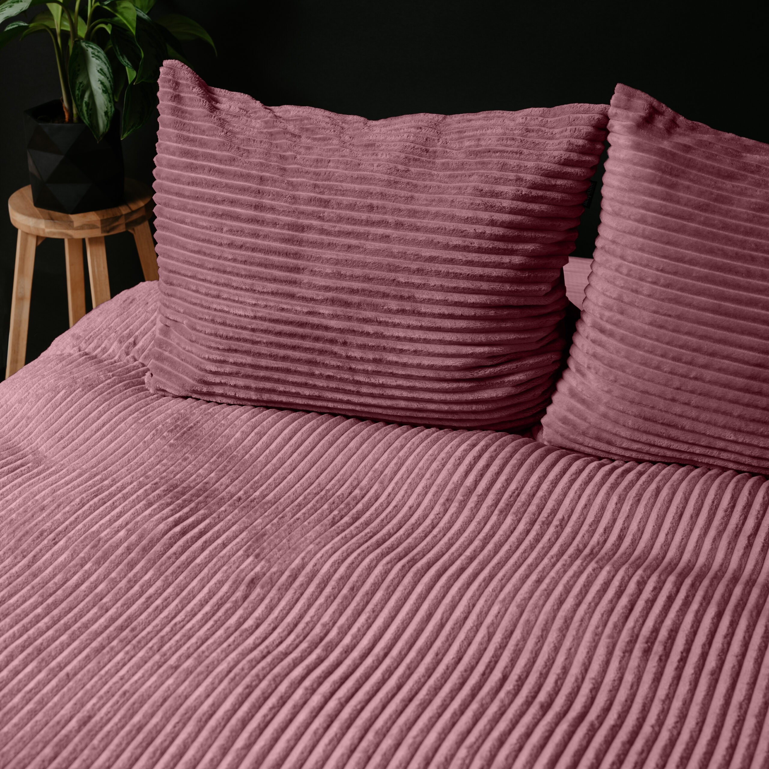 Rib Teddy Oud Roze 140 x 200/220 - Afbeelding 4