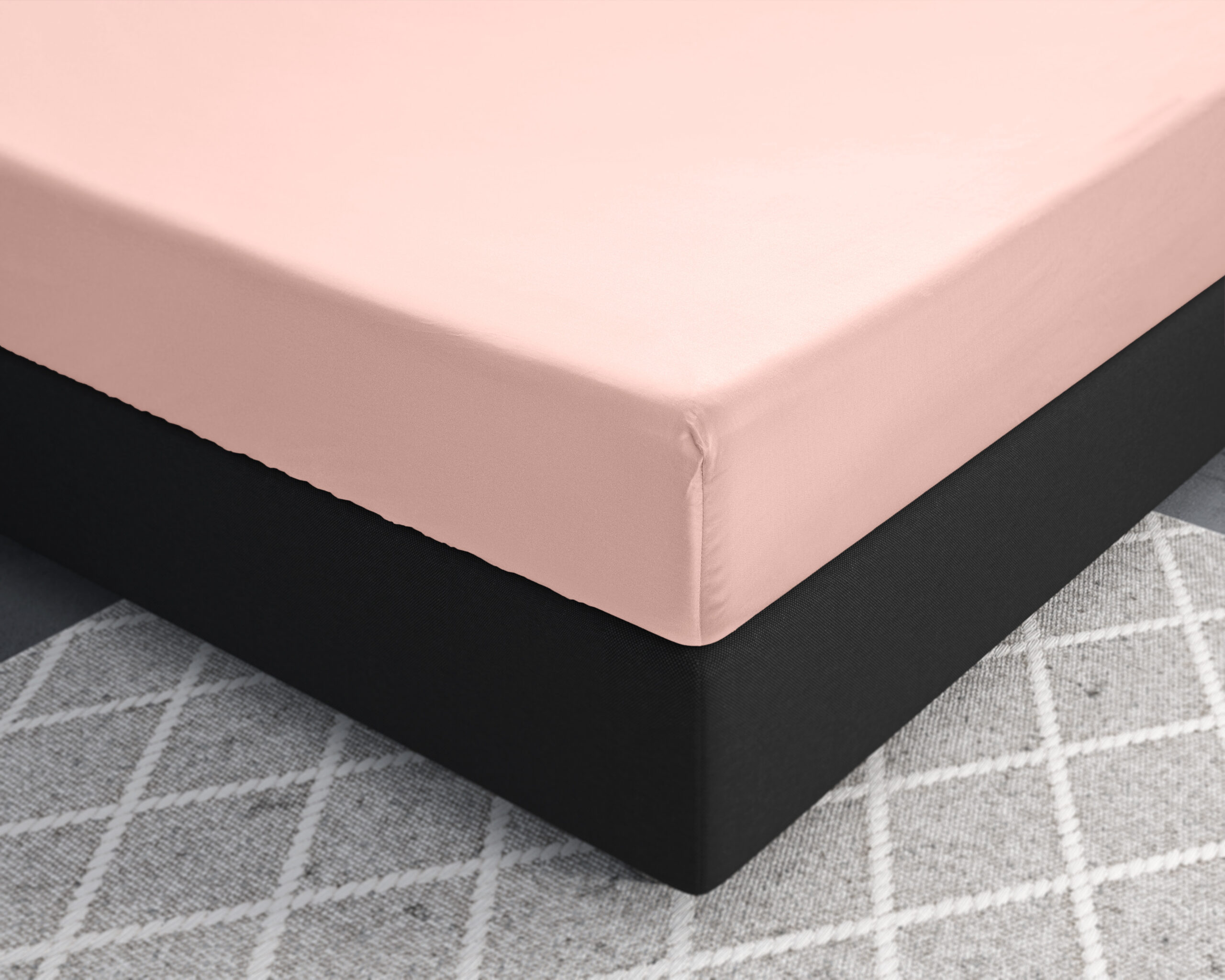 Satijnen Hoeslaken Roze 80 x 200 - Afbeelding 3