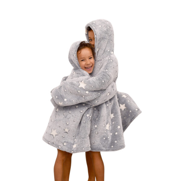Stars hoodie Grijs 2-6 jaar - Afbeelding 2
