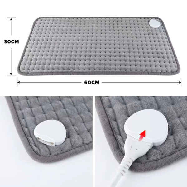 Swiss Night Warmte Kussen Grijs 60 x 30 - Afbeelding 3