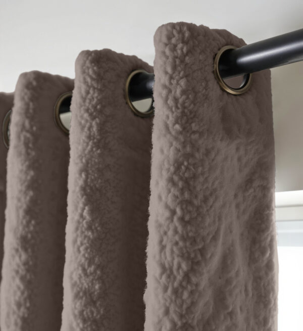 Teddy Gordijnen Black Out Haken Taupe 300 x 250 - Afbeelding 3