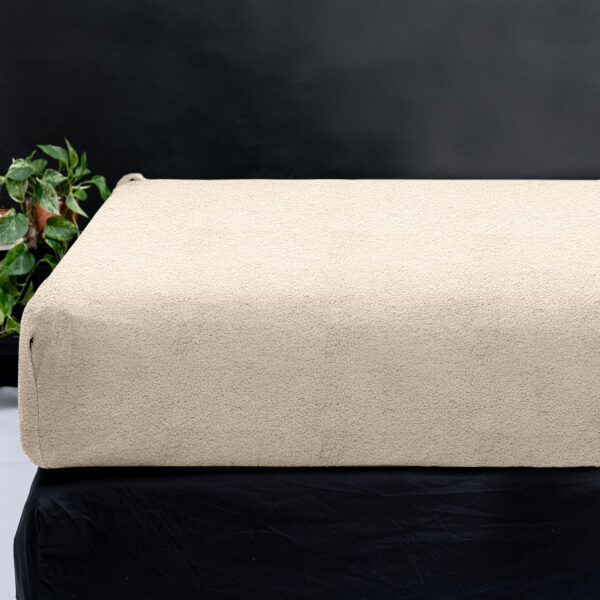 Teddy hoeslaken Taupe 140 x 200 - Afbeelding 2