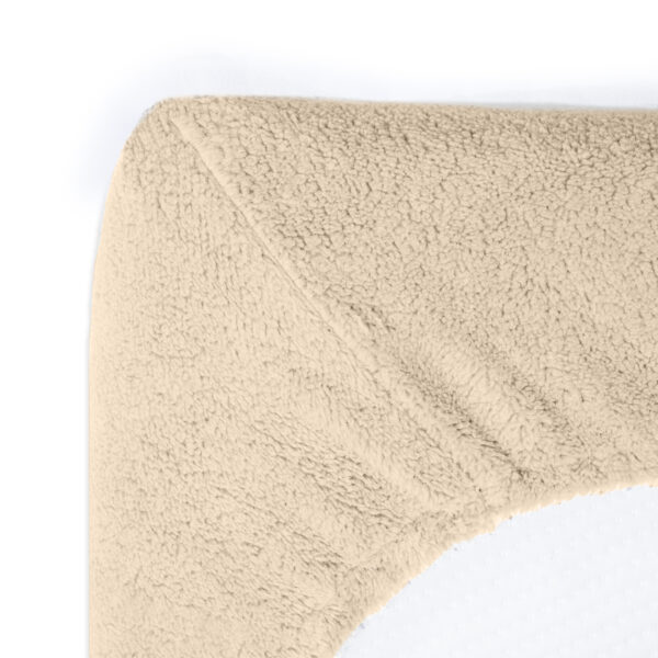 Teddy hoeslaken Taupe 140 x 200 - Afbeelding 4