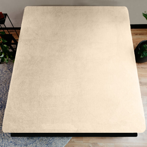 Teddy hoeslaken Taupe 140 x 200 - Afbeelding 5
