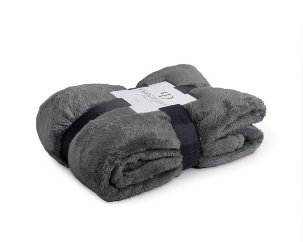 Teddy plaid Antraciet 150 x 200 - Afbeelding 4