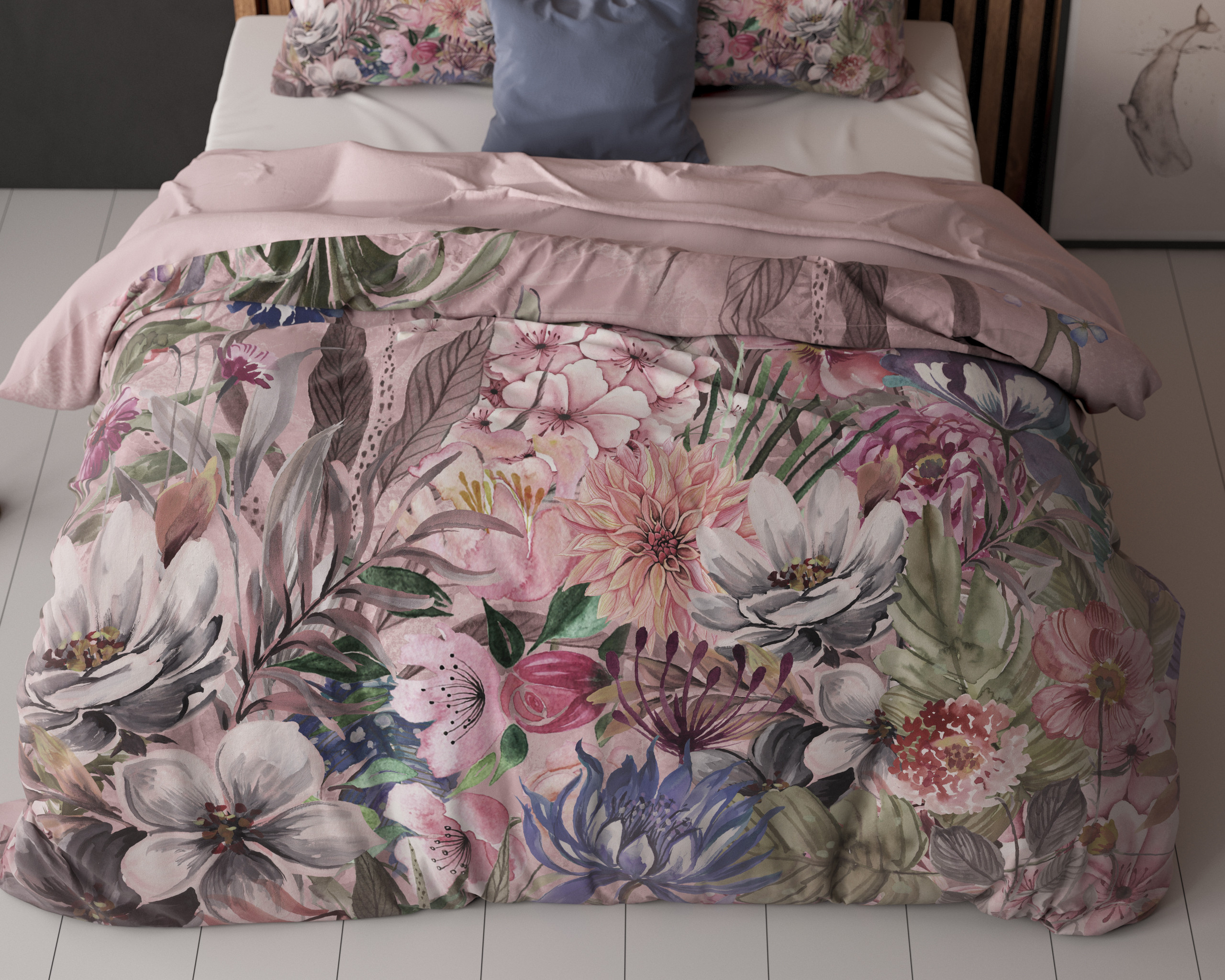 Tess Roze 200 x 200/220 - Afbeelding 5