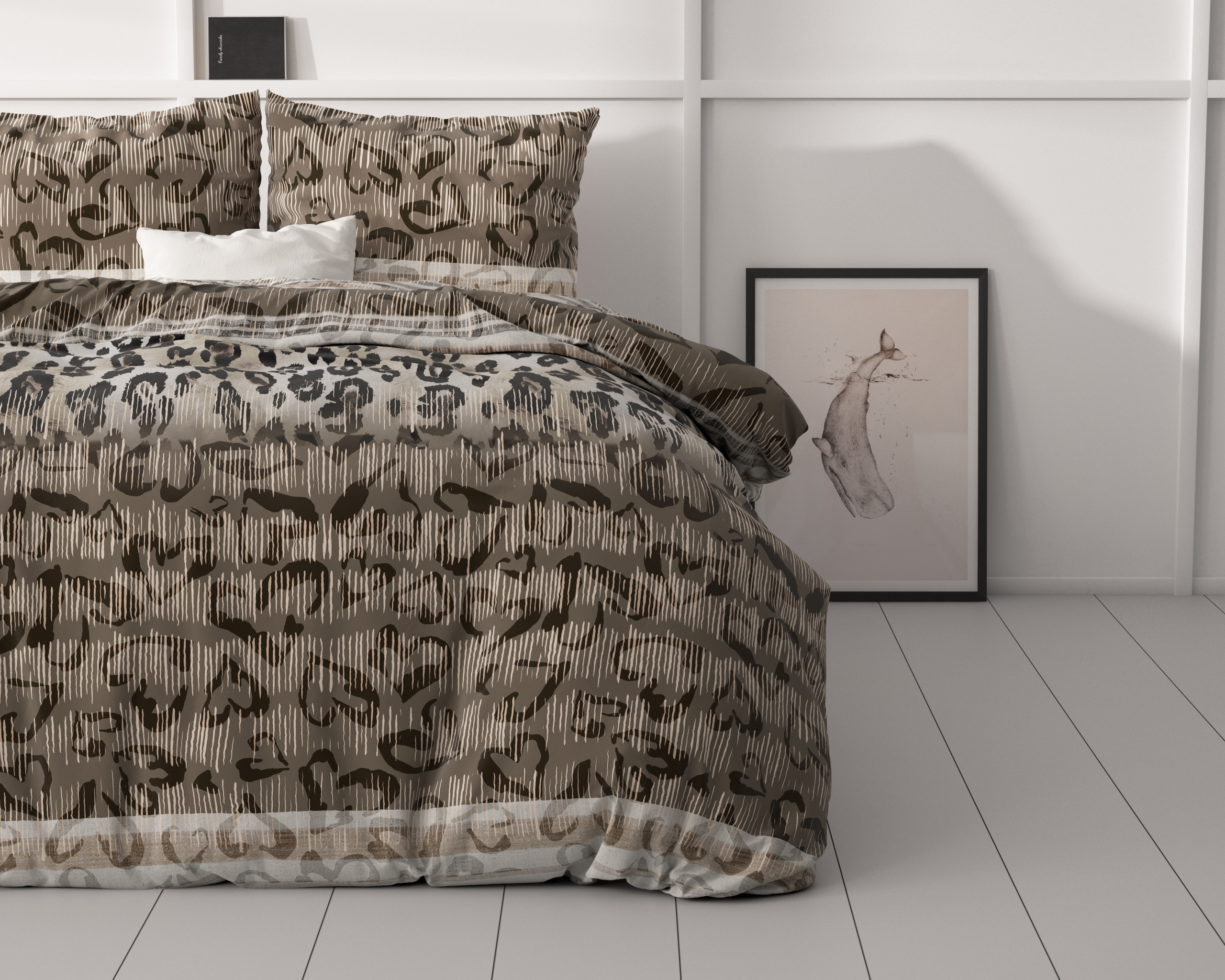 Tiger leopard Taupe 200 x 220 - Afbeelding 2