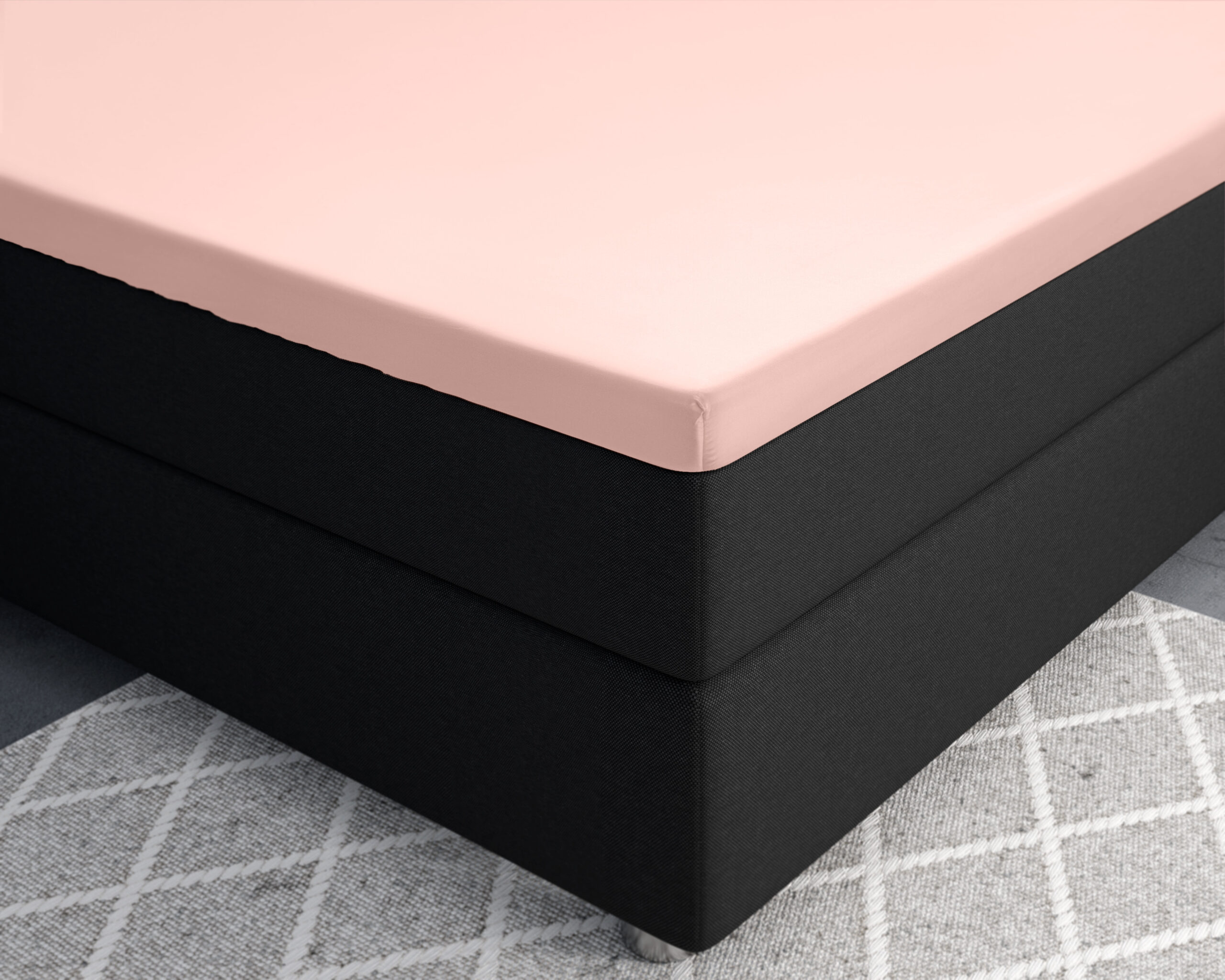 Topper Satijn Hoeslaken Roze 90 x 220 - Afbeelding 3