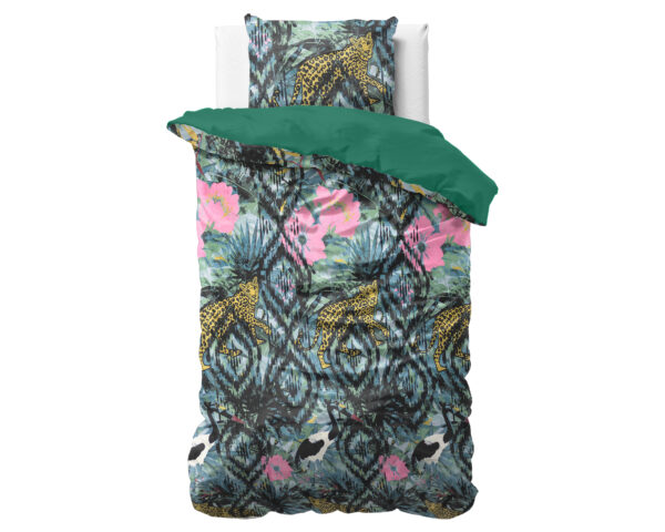 Velvet Botanical forest Groen 140 x 220 - Afbeelding 4