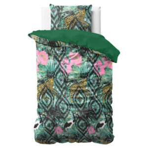 Velvet Botanical forest Groen 140 x 220