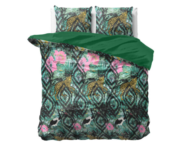 Velvet Botanical forest Groen 200 x 220 - Afbeelding 4