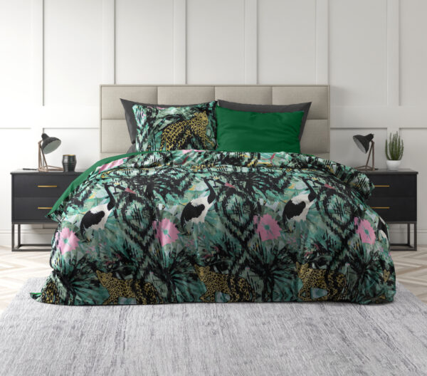 Velvet Botanical forest Groen 240 x 220 - Afbeelding 4