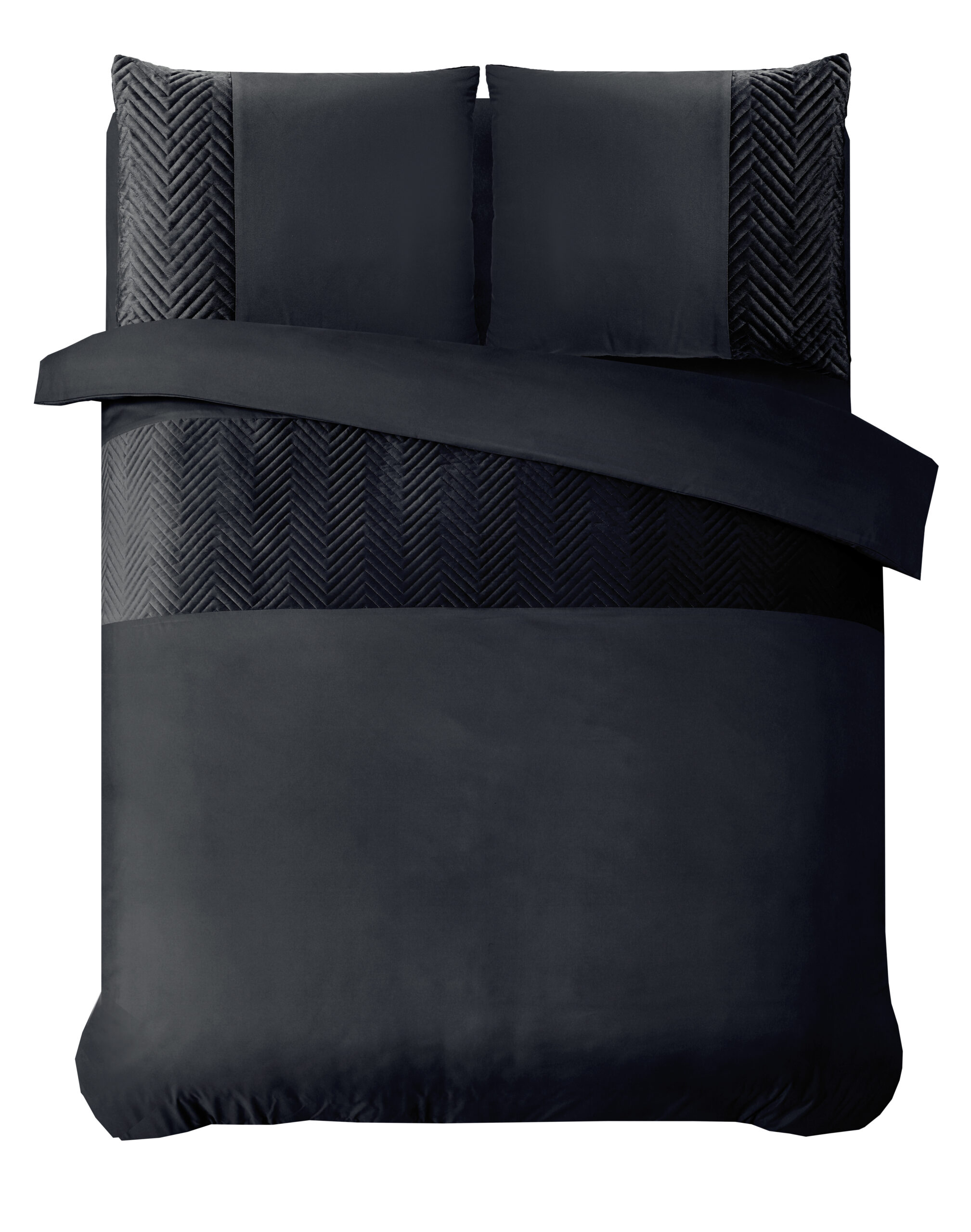 Velvet Crossline Zwart 140 x 200/220 - Afbeelding 2