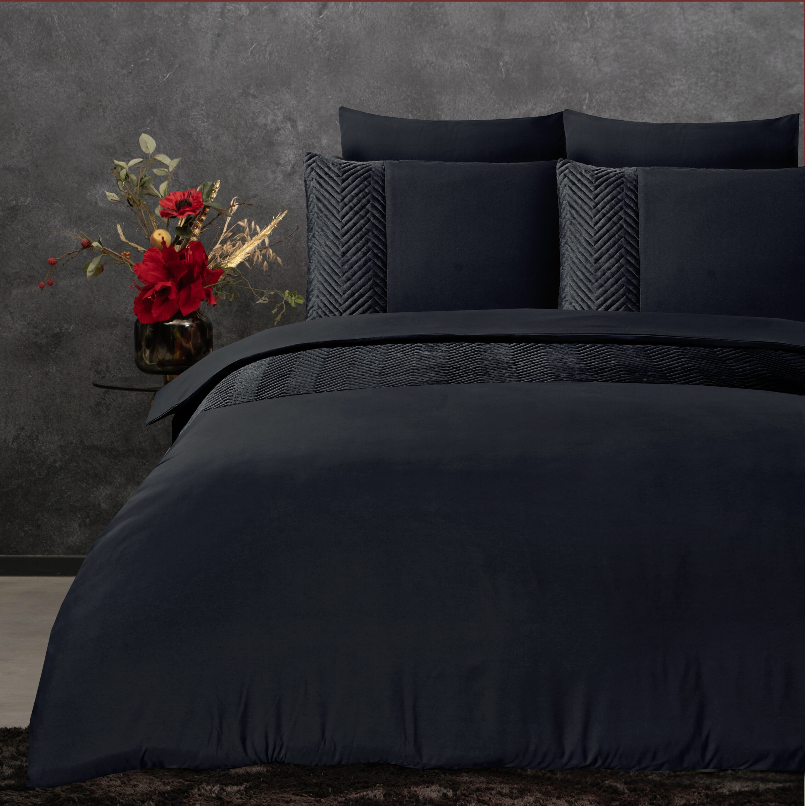 Velvet Crossline Zwart 240 x 200/220