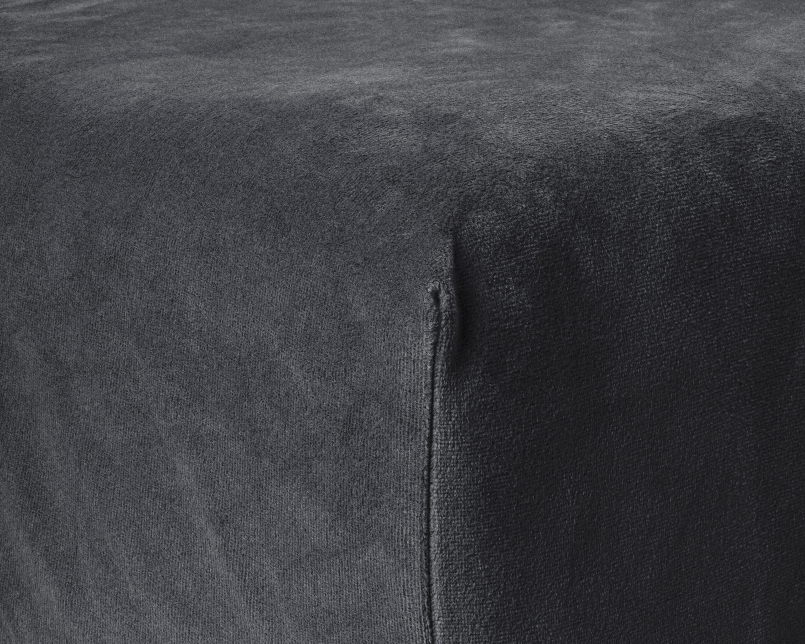Velvet Hoeslaken Antraciet 180 x 200 - Afbeelding 5